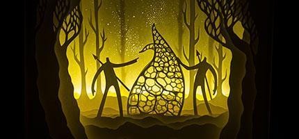 不可思議的剪紙立體紙盒