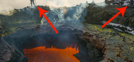 扎爾巴奇克火山入口