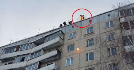 俄羅斯男生跳下樓