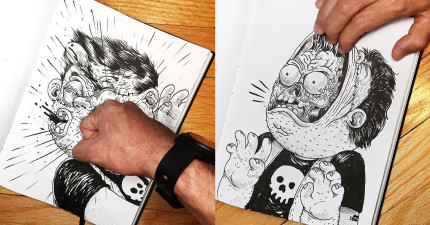 跟自己畫的漫畫互動